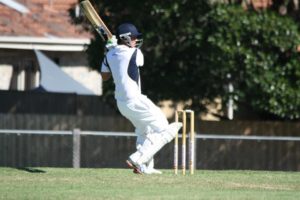 Omega's Glenn Beckett on his way to an unbeaten 88 against East Sandringham